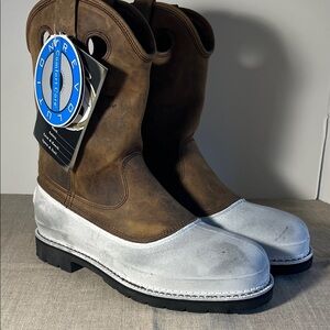 NWT Georgia Boots Mud Dog.  Brown and Gray Men's Boots 12M. SH144